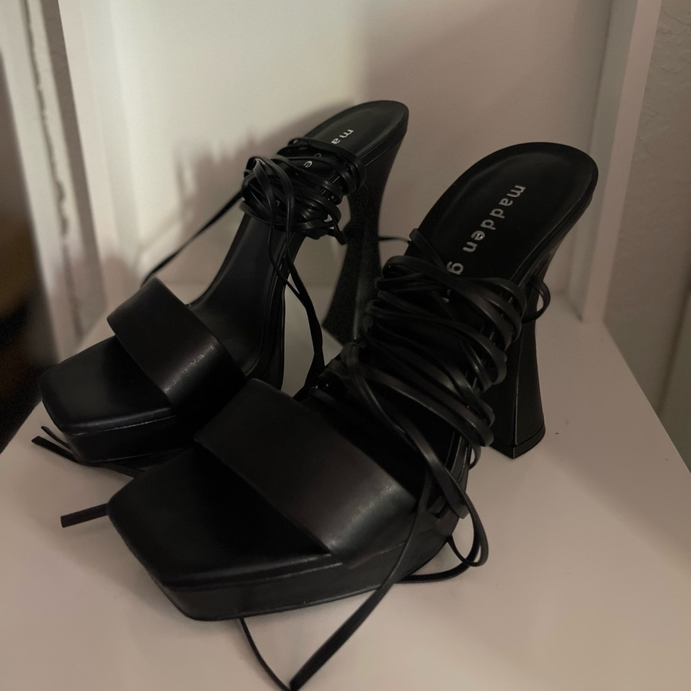 Madden Girl Platform Lace up Heels